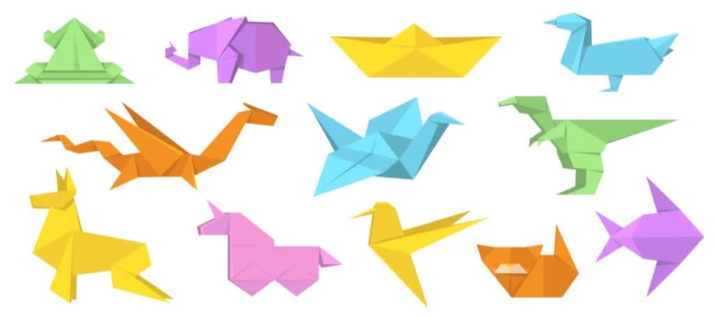Origami activity for kids - Purple Pineapple Pot