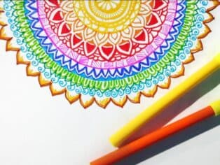 Mandala Activity - Purple Pineapple Pot