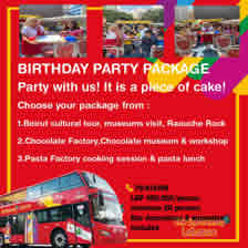 Birthday Party Package with Citysightseeing Lebanon